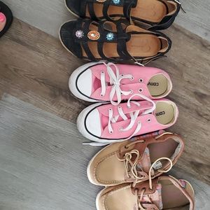 3 pairs of Little Girls Shoes